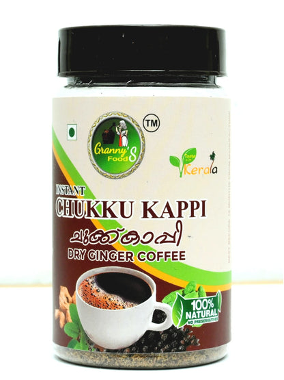 GRANNY's FOODS Gf Instant Chukku Kappi150G(Pack Of 1)/Ginger Coffee/Sukku Malli Kappi/Traditional Flavor & Taste Of Idukki/Product Of Kerala, Powder, Plastic Bottle