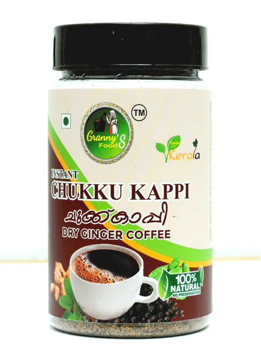 GRANNY's FOODS Gf Instant Chukku Kappi150G(Pack Of 1)/Ginger Coffee/Sukku Malli Kappi/Traditional Flavor & Taste Of Idukki/Product Of Kerala, Powder, Plastic Bottle