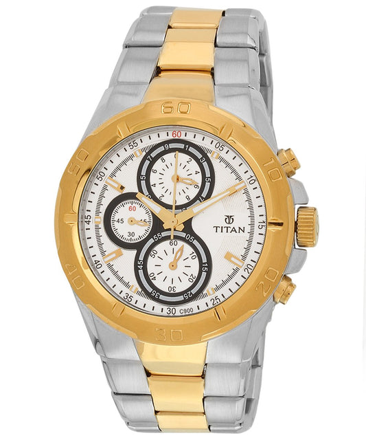 Titan Synthetic Octane Unisex Analog Watch - 9308Bm01, Black