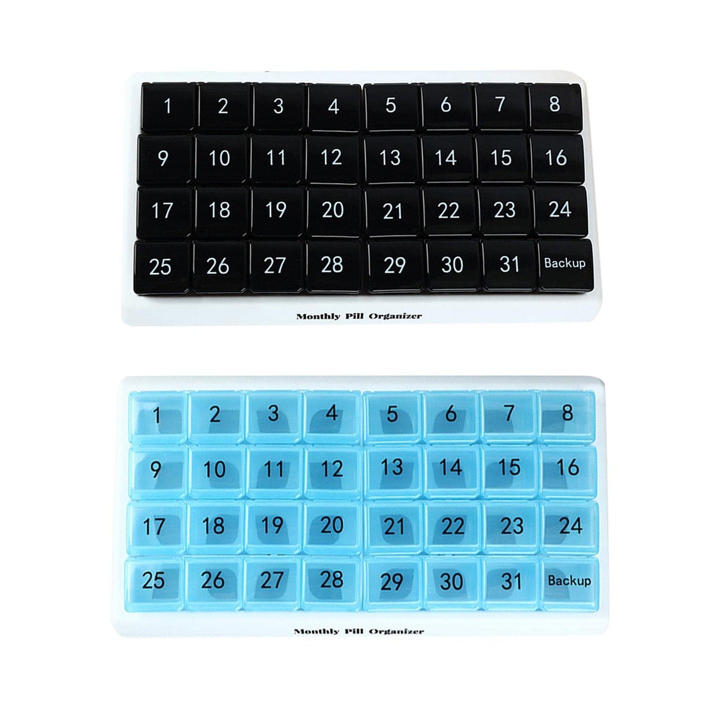Enakshi® Monthly Pill Organizer 31 Day for Travel Supplements Vitamins Medications Blue|Health & Beauty | Health Care | Pill Boxes, Pill Cases