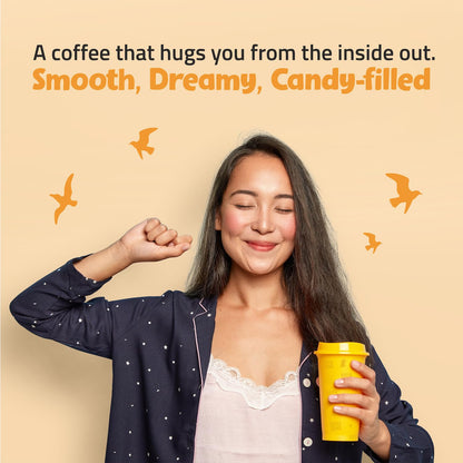 DAILYGRIND Caramel Flavoured Instant Coffee Powder 50g | Freeze-Dried Pure Arabica Coffee Granules | For Mochas, Espresso, Cappuccino, Latte, Frappes | Medium Roast Hot & Cold Coffee (25 Cups)