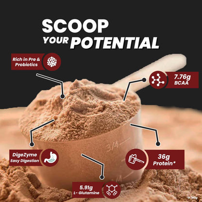 Fitspire Fit Super Pro Whey Protein With 2 Energy Bar & Shaker For Men- image 8