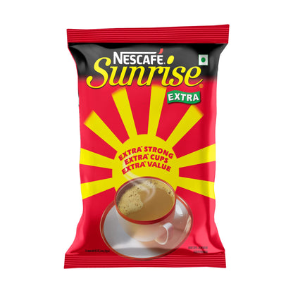 SUNRISE Extra Strong Instant Coffee Powder | Coffee-Chicory Mix | Rich Taste & Aroma for the perfect start to your day | 1kg Pouch