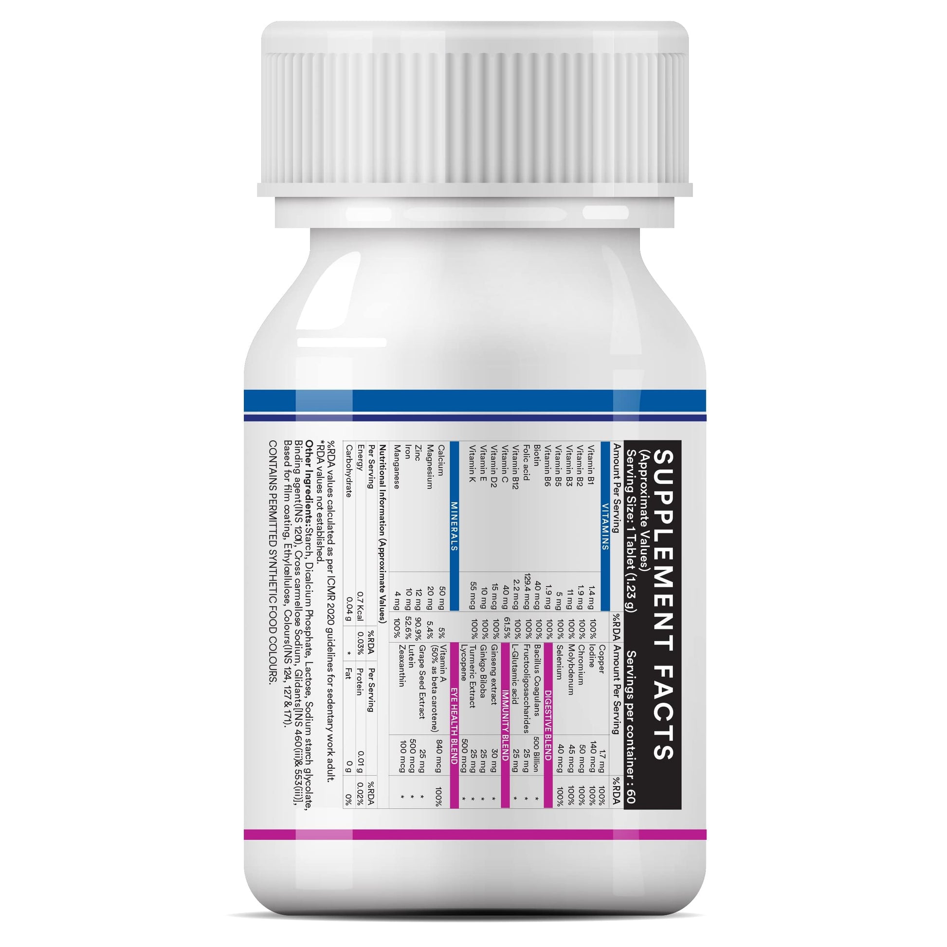 INLIFE Multivitamin Tablets For Men & Women with Ginseng & Prebiotic Pr- image 4