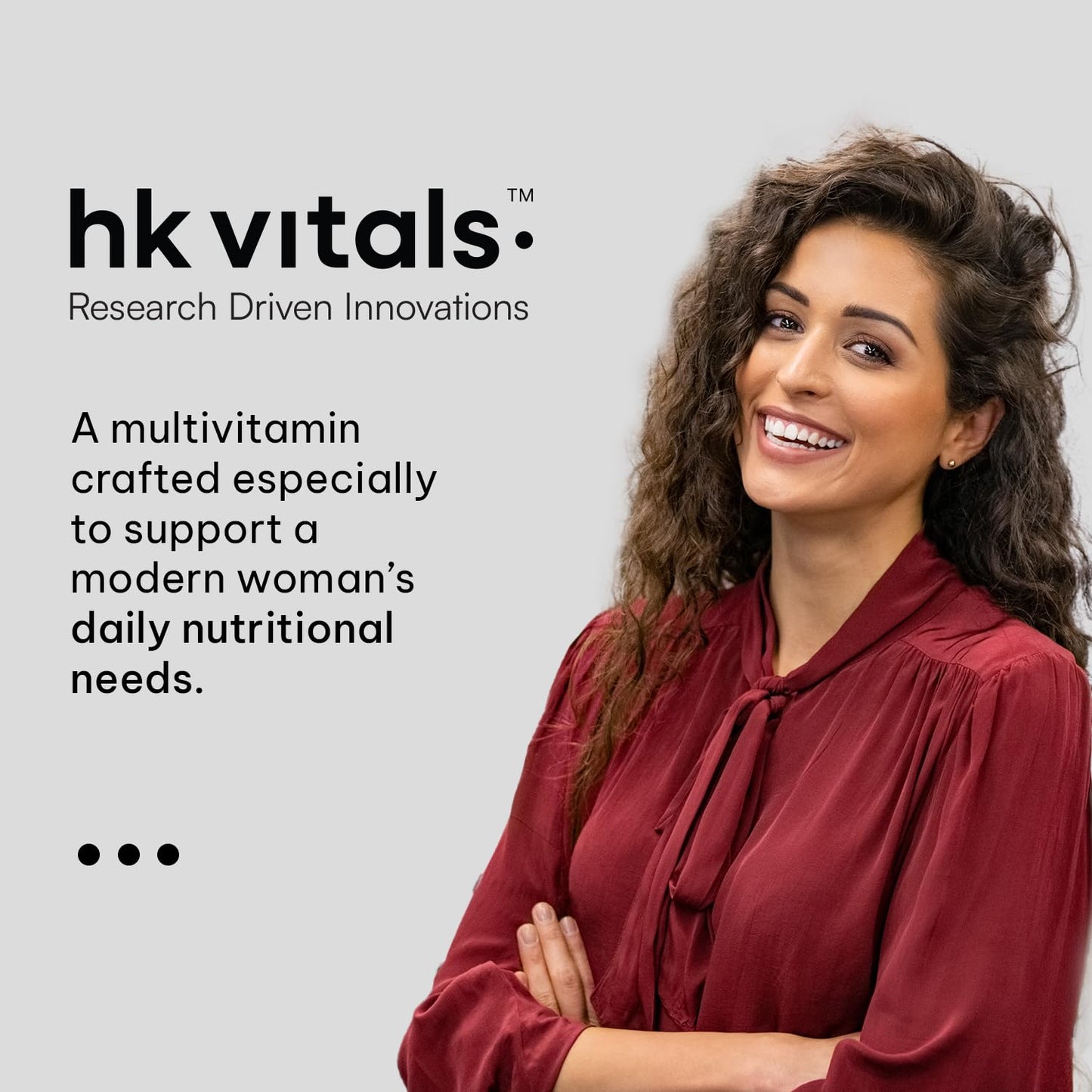 HealthKart HK Vitals Multivitamin For Women (30 Tablets) |With Zinc, Vitamin C, Vitamin D, Multiminerals & Ginseng Extract