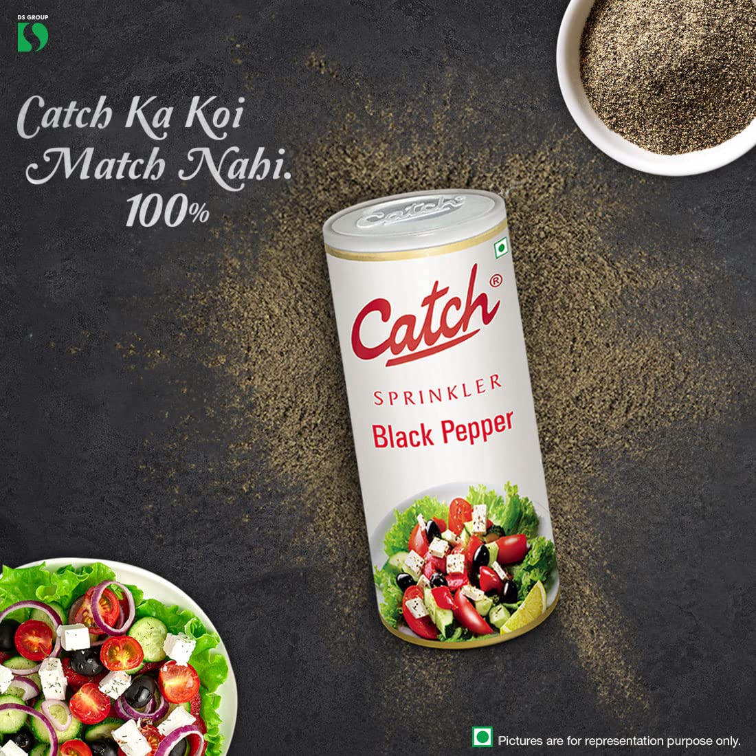 Catch Black Pepper Sprinkles, 100g