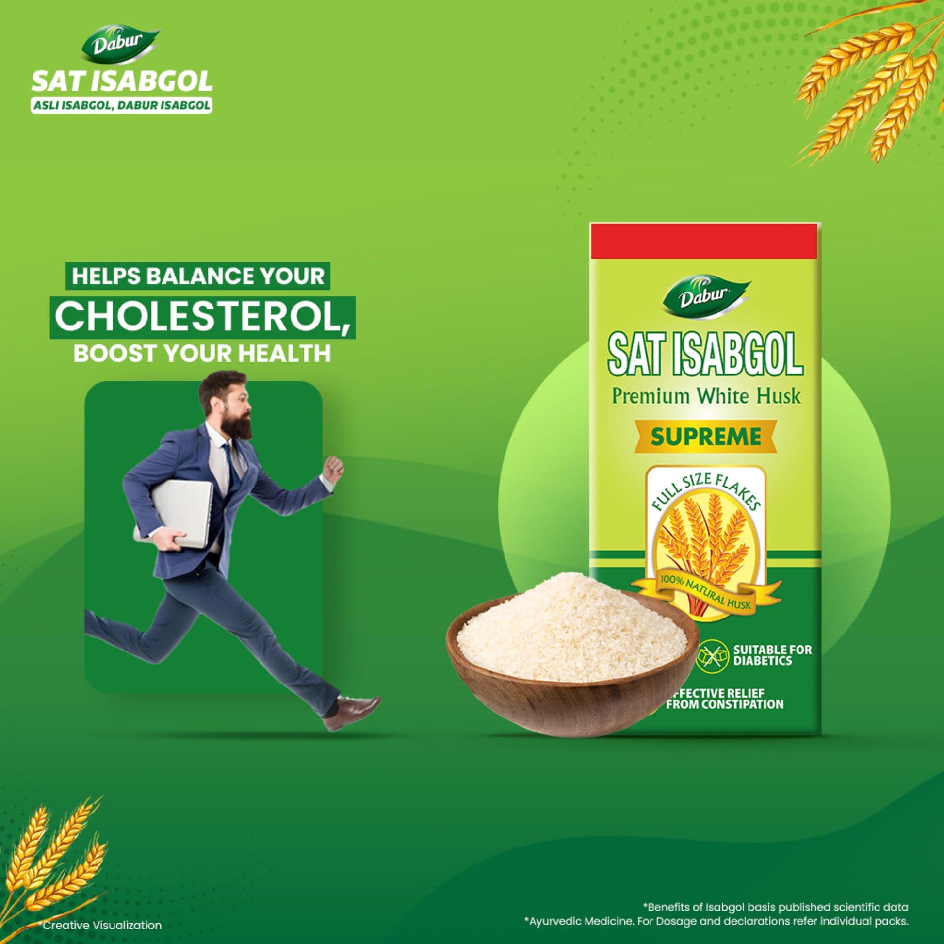 Dabur Sat Isabgol (Psyllium Husk) - 180g + 50g Free | Rich in Fiber | P- image 7
