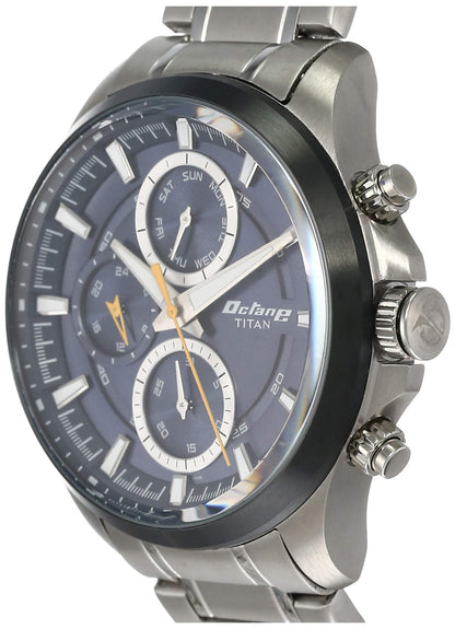 Titan Octane Active Analog Blue Dial Men's Watch NM90104KM01/NN90104KM0- image 6