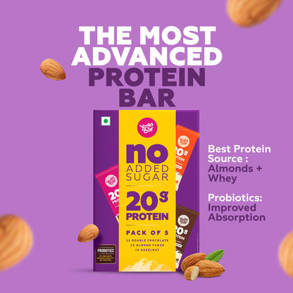 Yogabar 20 grams Protein Bars Variety Pack of 5 X 70 grams Each (350 gr- image 2
