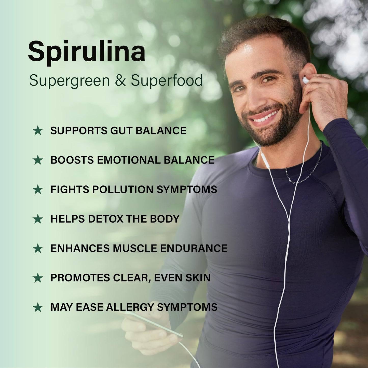 Sukham Spirulina Capsules | 60 Caps | 30 Days | With Essential Aminos, Vitamins & Minerals | Protein Rich Superfood | For Gut & Skin health | Preservative & Pesticide Free | For Men & Women