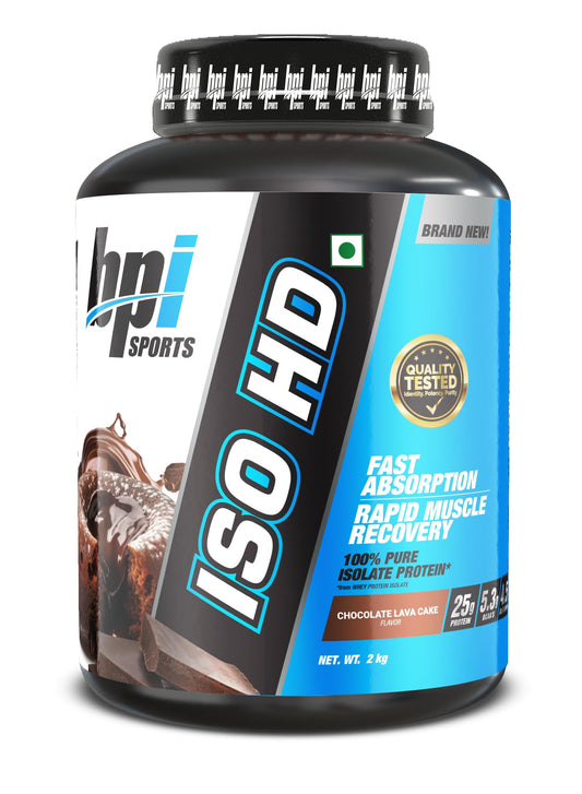 BPI Sports ISO HD Whey Protein Isolate Powder | 25g Protein | Fast Digesting Lean Muscle Protein | Chocolate Lava Cake Flavor | 2kg