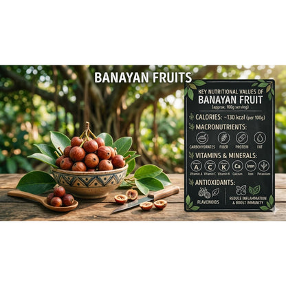 Shreeji 214 Bargad fal powder (Banyan fruit powder) | Aalam Pazham Bargad | Indian Fig Herbal Supplement for Digestion Support, Daily Wellness & Natural Health Care Use (900 Gram)