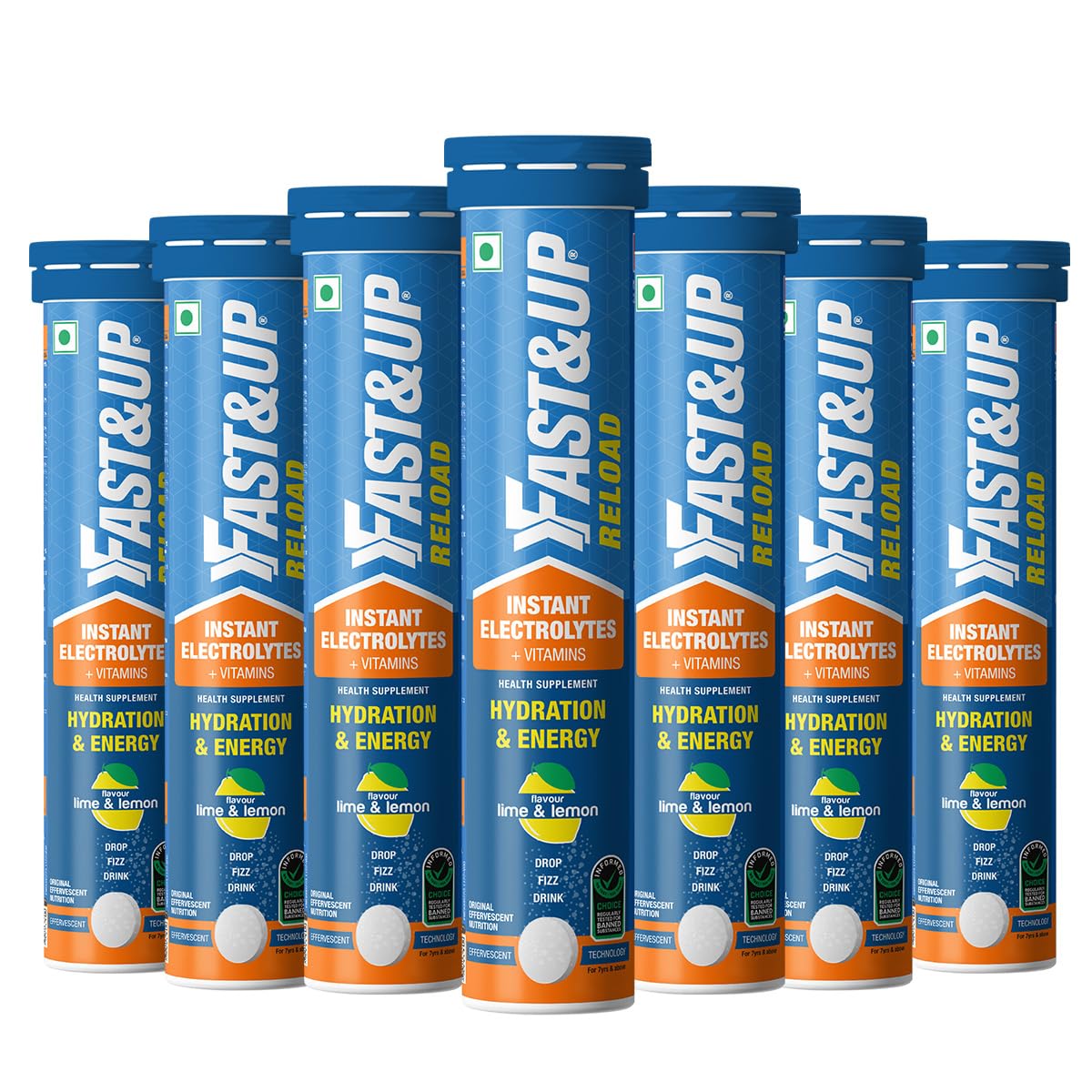 FAST&UP Reload Effervescent Hydration Tablets (Lime & Lemon)