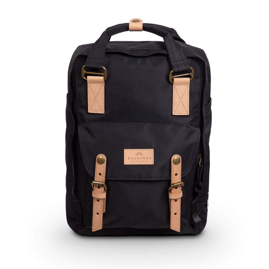 Doughnut Travel Laptop Backpack, Slim Durable Reborn Series Daypack Backpacks, Men & Women Fits 14 Inch Notebook, Black, One Size