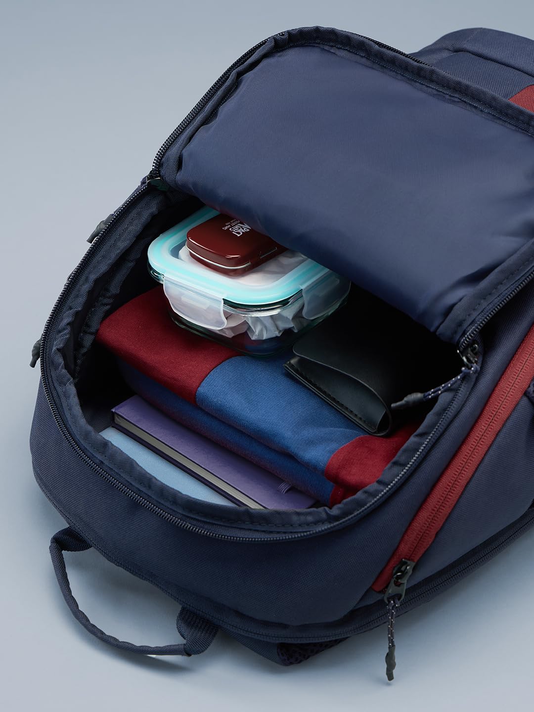 The Souled Store FCB Legacy Backpack – Official FC Barcelona Red & Blue 24L Laptop & College Bag, Travel Daypack for Men & Women