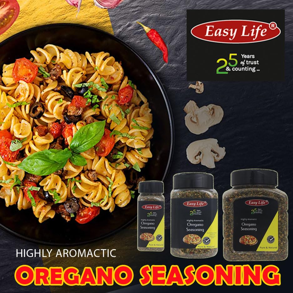 Easy Life Combo of Oregano Seasoning 50g and Pizza Seasoning 25g with Pasta Seasoning 25g
