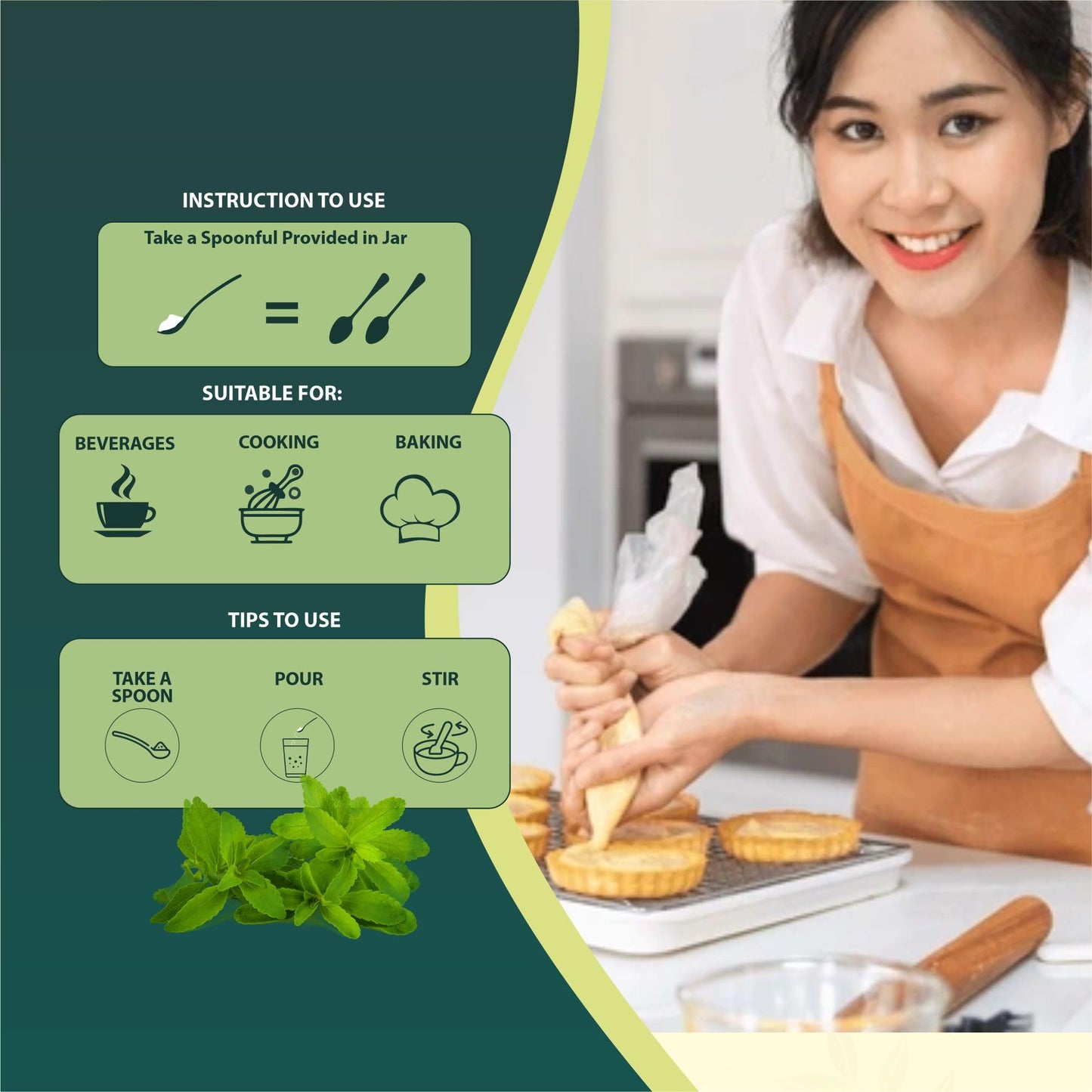 Zindagi Stevia Powder (Reb A 99%) Extract | Sugar Subsitute | Stevia Natural Sugar-free Powder In Bulk | 500 gm | Pack of 4