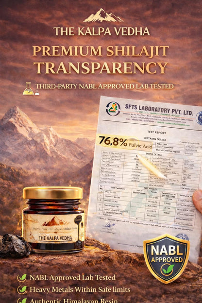 Kalpa Vedha Himalayan Shilajit Resin 20g | Pure & Original Shilajit | Fulvic Acid & 85+ Minerals | Energy, Strength & Vitality Support