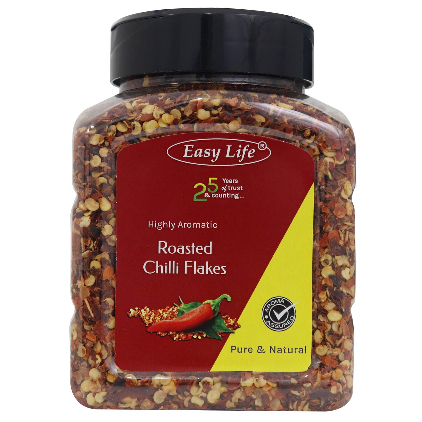 Easy Life Roasted Chilli Flakes 200gm [Ideal Sprinkler Pack for Pizza Chef's Pantry and Every kitchen's Shelf]