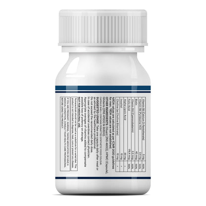 INLIFE B Complex Supplements B1, B2, B3, B5, B6, Biotin, with Vitamin B12, Folic Acid, Alpha Lipoic Acid, Inositol & Choline | | For Men Women - 60 Vegetarian Capsules