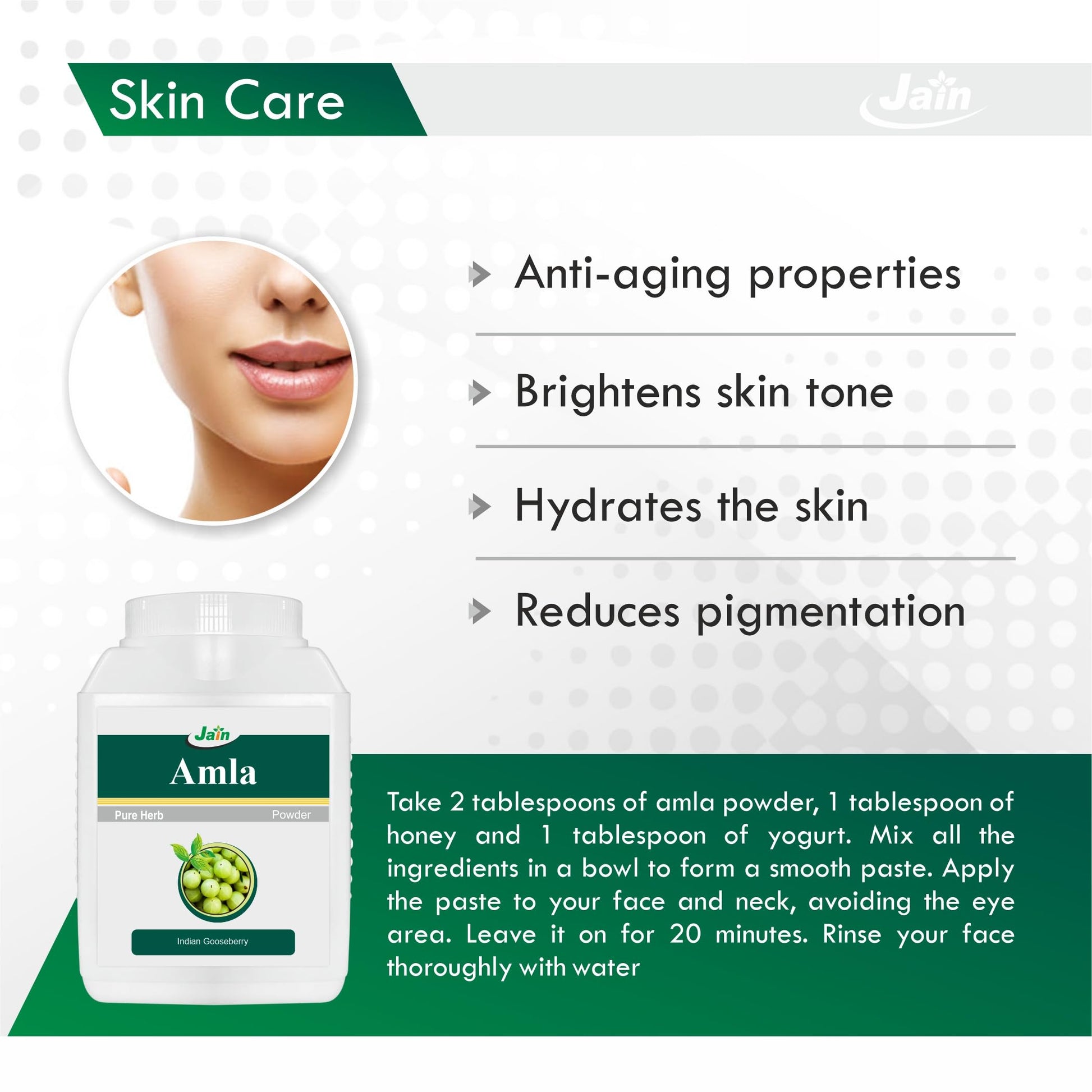 Jain Amla Powder 400g |100% Pure Phyllanthus Emblica Ayurvedic Herbal S- image 5