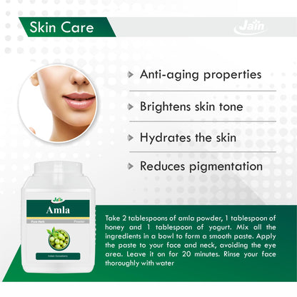 Jain Amla Powder 400g |100% Pure Phyllanthus Emblica Ayurvedic Herbal S- image 5