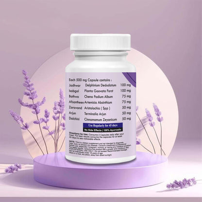 Herbal Hanger CurveUp Natural Hip Capsules, 30 Count, Ayurvedic Formula, 500mg Capsules with Jadhwar and Isabgol for Body Caree and Healthy Weight Supporrt