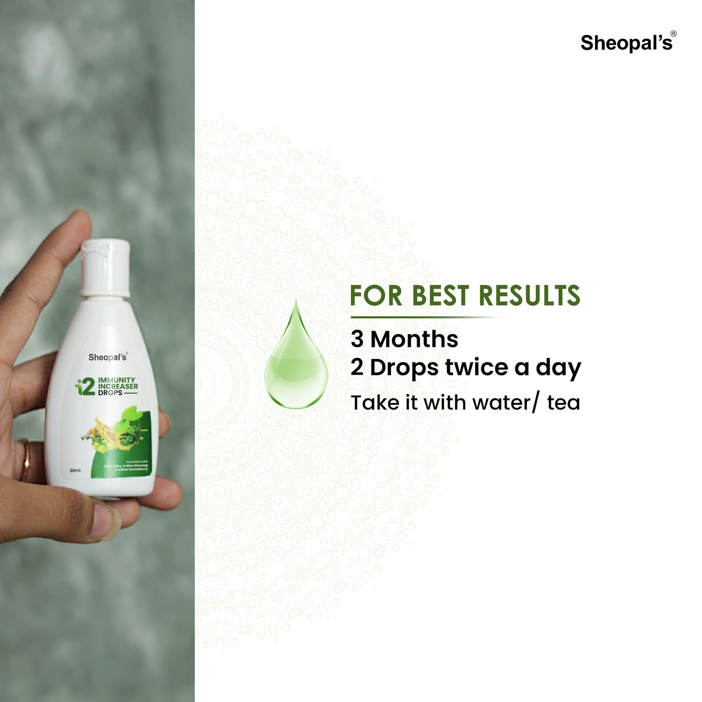 Sheopal’s I2 Immunity Booster Drops (20 ml) – Ayurvedic Blend of Tulsi,- image 5