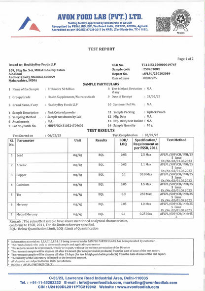 HealthyHey Nutrition Probiotics 50 Billion CFU Multi- Strains, 60 Veg.- image 2