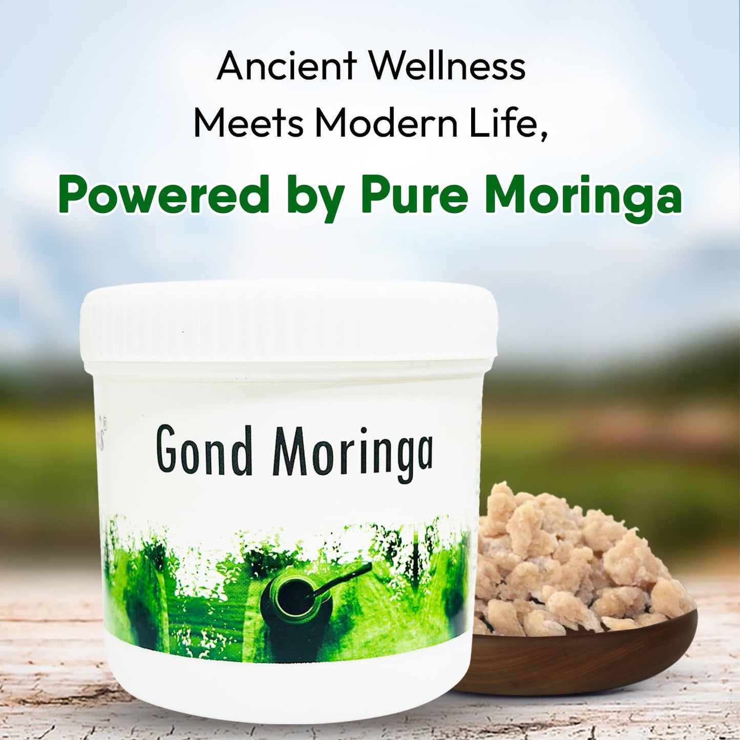 Hakim Suleman's Gond Moringa and Gond Siyah Raw Combo Pack | Herbal Wellness Duo | Daily Use Value Combo