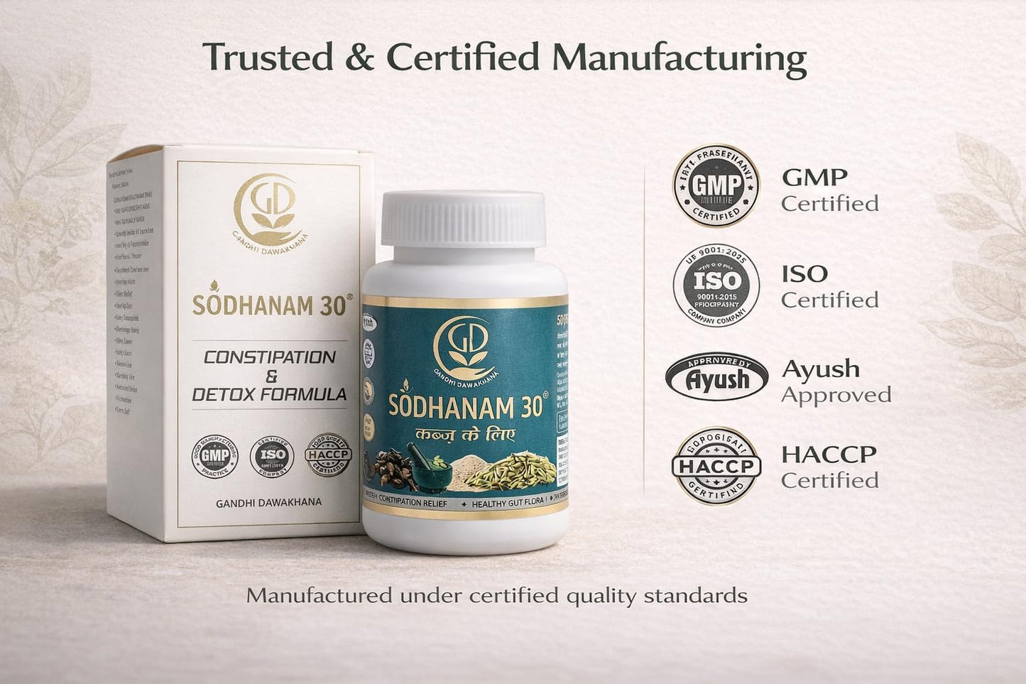 SODHANAM 30 Ayurvedic Gut Health Powder | Digestive Support, Natural Detox, Bloating Relief & Bowel Wellness | Herbal Formula