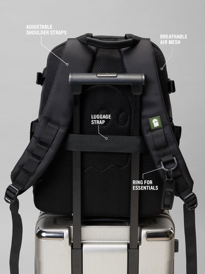 The Souled Store Star Wars: Boba Fett Backpacks | Official Lucasfilm Merchandise | Premium Dot Foam Polyester 16L Water-Resistant Laptop Bag with 17" Sleeve & Luggage Strap for Men & Women