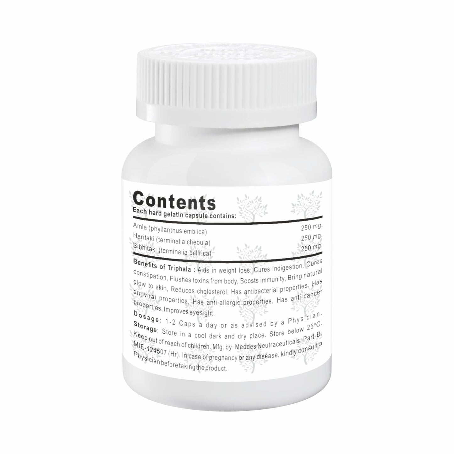 Crosslands Triphala Ayurvedic Capsules – Vitamin C & Antioxidants - 60 Capsules