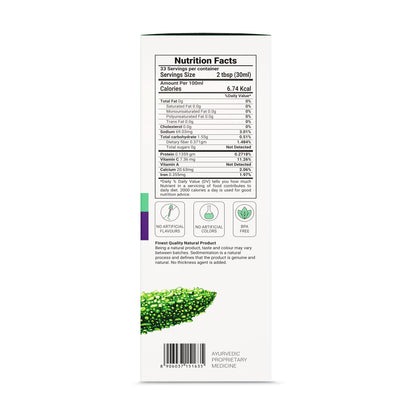 Krishna's Karela Jamun Neem Juice - 1000 ml | Blend Of Fresh Karela, Neem Juice & Jamun Seeds Ayurvedic Solution For Balancing Sugar Levels - (Pack of 2)
