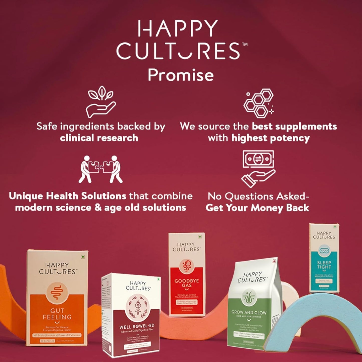 Happy Cultures Well Bowel-ed Unique Blend of 5 Digestive Fiber & Probiotics, Promote Bowel Health Reduce Constipation Gas Bloating Acidity, Blood Sugar Levels, Unflavored 15 Sachets