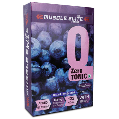 Muscle Elite Fitness Isotonic Instant Energy Drink Formula, Energy Drink BCAA, 825mg Electrolytes [32 Servings, Blueberry]