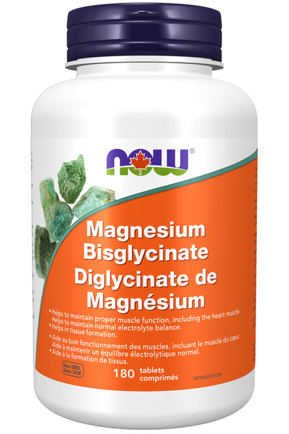 Now Foods Magnesium Bisglycinate 100Mg 180Tab