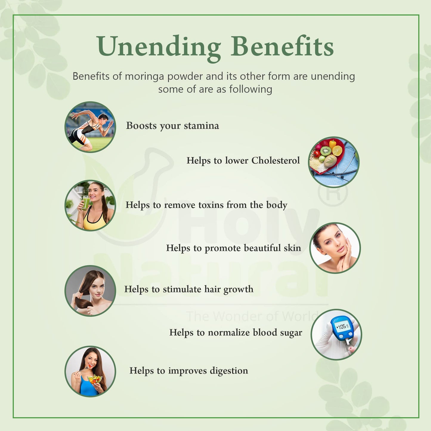 Holy Natural - The Wonder of World Organic Moringa Tablet 300 Tablet |- image 2