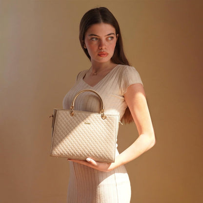 EXOTIC® Studded hand bag for Girl/Women (OFF WHITE)