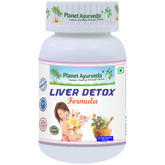 Planet Ayurveda Liver Detox Formula - Natural Liver Detox Supplement, 60 Capsule