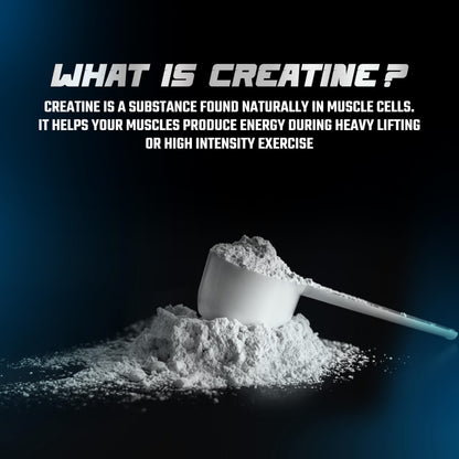 Blubein Micronised Creatine Monohydrate for Men & Women | Supports Lean Muscle Growth, Faster Recovery & Cognition | Unflavoured | 100g, Pack of 1