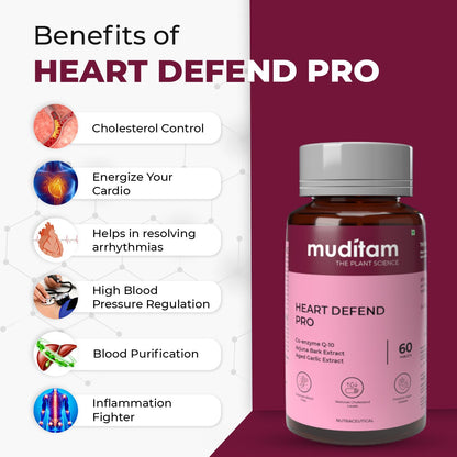 Muditam Ayurveda Heart Defend Pro – Heart Health & Cholesterol Support- image 6
