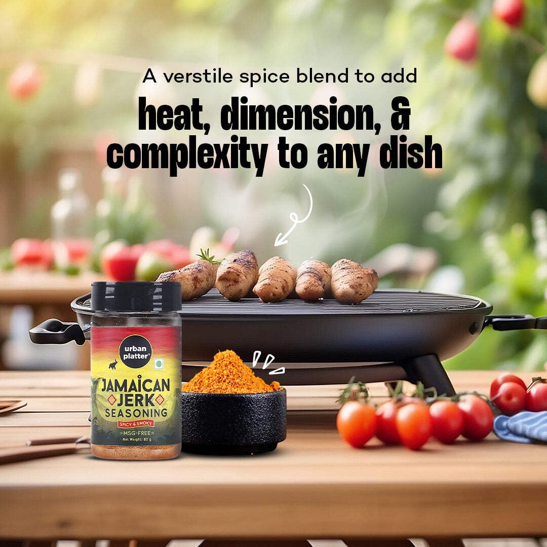 Urban Platter Jamaican Jerk Seasoning, 80g (Bold and Spicy Caribbean Blend | Perfect for Marinades, Grilling and Roasting)