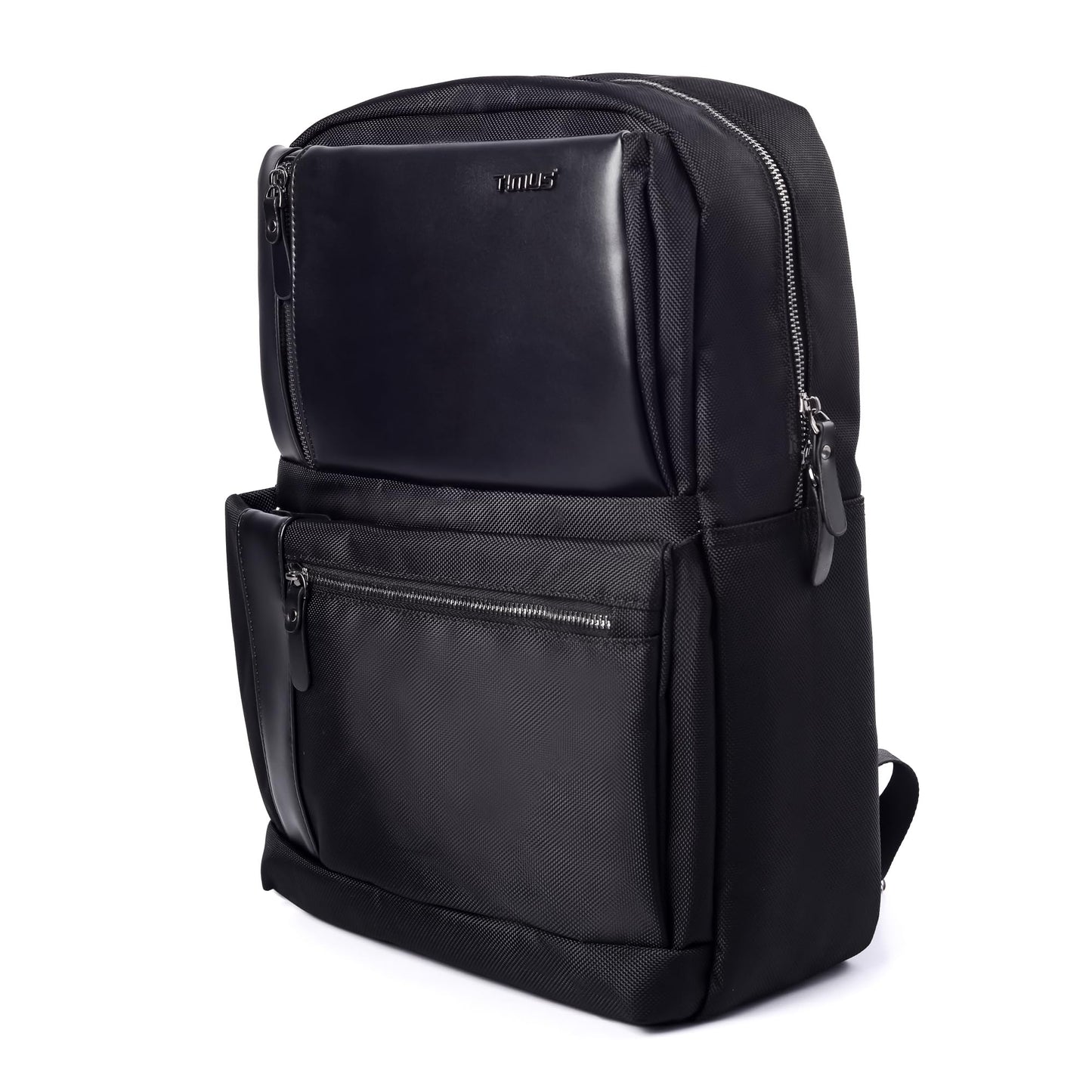 Timus Oslo Black Professional Laptop Backpack for Men & Women 22 L with 15.6 Inch Laptop Compartment | Water resistant - Anti-Theft Bag | Premium Polyester Fabric