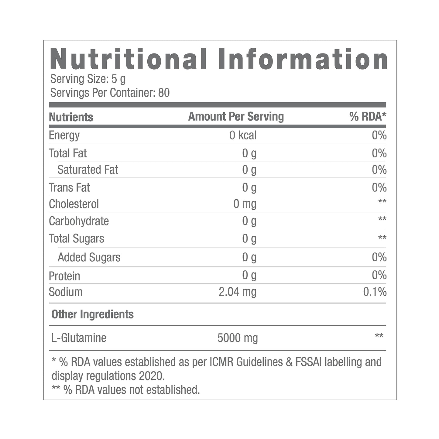 GNC PRO PERFORMANCE L-Glutamine | 5000mg Per Serving | Supports Muscle Recovery, Gut & Immune Health | Gluten-Free, Lactose-Free | Unflavoured | 400g