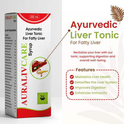 Liver Tonic for Fatty Liver | Liver Detox Tonic | Herbal Formula with 25 Ayurvedic Extracts | Liver Tonic - Pack of 2