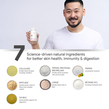 Autoimmunity care Eczema Care | with S.Boulardii, Eczema, Skin Allergies, Skin Rashes, Acne, Alopecia | Supports Immune System, Reduces Systemic Inflammation | 60 Capsules