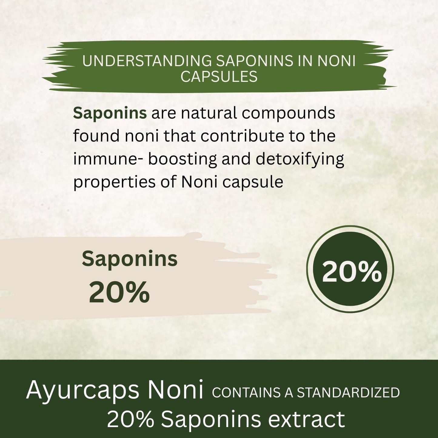 Ayurcaps Noni 500mg 60 Veg Capsules | Herbal Noni Fruit Extract Supplement For Immunity Support, Energy And Antioxidant Wellness | Ayurvedic Plant Based Daily Health Supplement (Pack of 1)