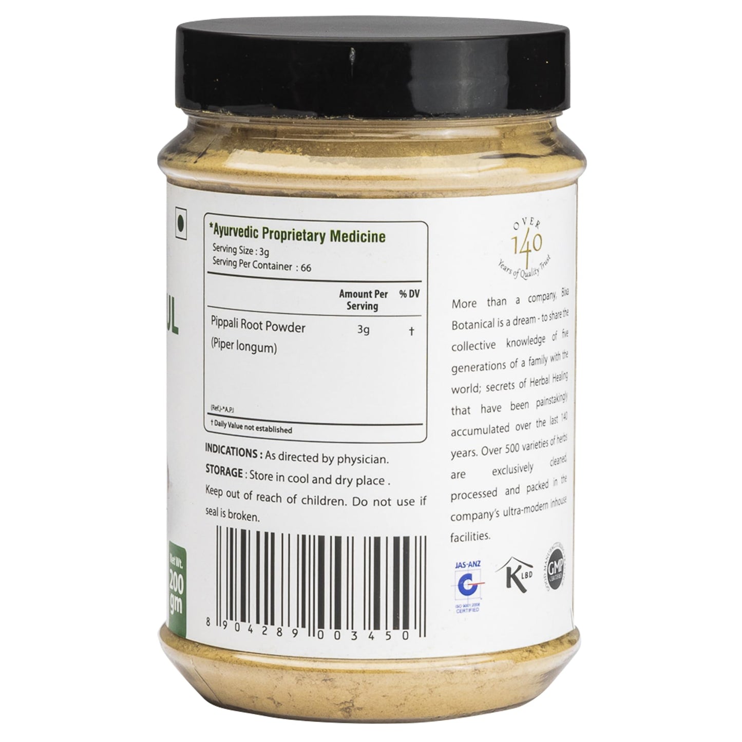 Pippali mool Powder- 200 Gm, Pack of 1 (Piper Longum Root) | Supports D- image 3