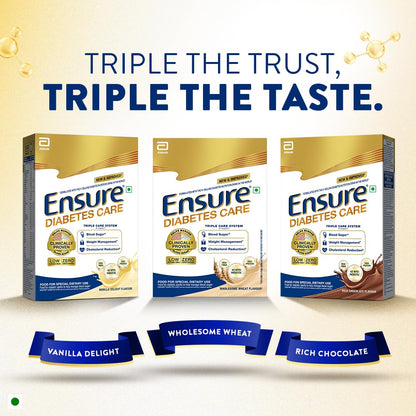 Ensure Diabetes Care Wheat 950gm |Support Blood Sugar, Weight Management, Cholestrol Reduction |High Protein, High Fibre, 4 Myo-inositol |Zero Added Sucrose